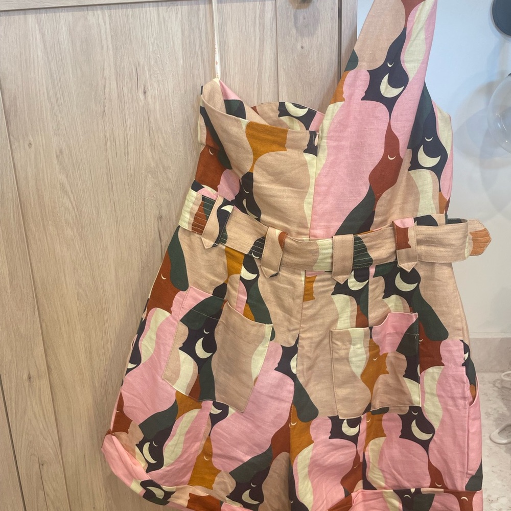 FARM Rio Multicolor Abstract Jumpsuit - Picture 2 of 8